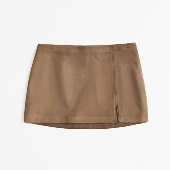 Abercrombie Vol. 28 Mid Rise Vegan Suede Skirt - Picture 1 of 3